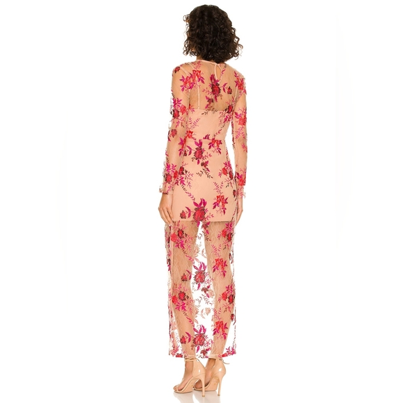 [MAJORELLE] willow maxi dress in scarlet - Picture 2 of 3